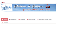 Tablet Screenshot of chateau-de-guignes.com